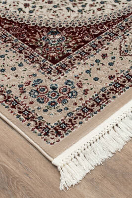 Amasra Bej Halı Modern Dokuma Halı Yumuşak Oturma Odası Salon Çocuk Odası Mutfak Halısı P1075 - 6