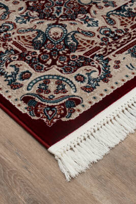 Amasra Kırmızı Halı Modern Dokuma Halı Yumuşak Oturma Odası Salon Çocuk Odası Mutfak Halısı P1319 - 5