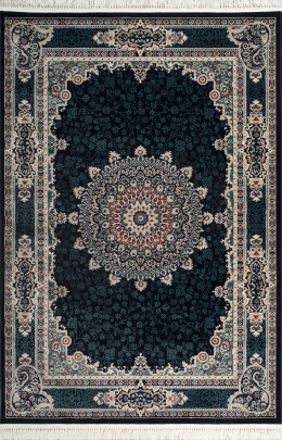 Amasra Mavi Halı Modern Dokuma Halı Yumuşak Oturma Odası Salon Çocuk Odası Mutfak Halısı P122C - Efor Halı