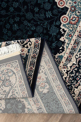 Amasra Mavi Halı Modern Dokuma Halı Yumuşak Oturma Odası Salon Çocuk Odası Mutfak Halısı P122C - 7