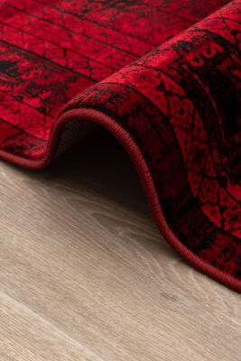 Antique Bordo Halı Modern Dokuma Halı Yumuşak Oturma Odası Salon Çocuk Odası Mutfak Halısı P1438 - 4