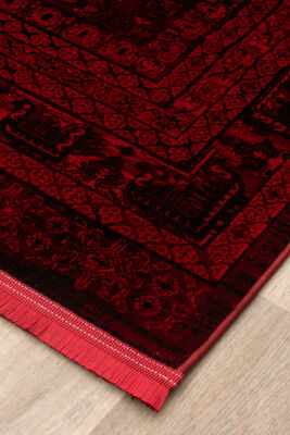 Antique Bordo Halı Modern Dokuma Halı Yumuşak Oturma Odası Salon Çocuk Odası Mutfak Halısı P1438 - 7