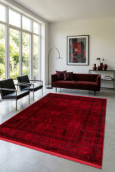 Antique Bordo Halı Modern Dokuma Halı Yumuşak Oturma Odası Salon Çocuk Odası Mutfak Halısı P1447 Bordo-1