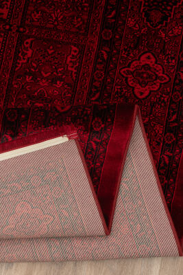 Antique Bordo Halı Modern Dokuma Halı Yumuşak Oturma Odası Salon Çocuk Odası Mutfak Halısı P1447 - 5