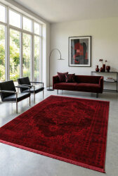 Antique Bordo Halı Modern Dokuma Halı Yumuşak Oturma Odası Salon Çocuk Odası Mutfak Halısı P1617 Bordo-2