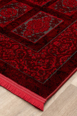 Antique Bordo Halı Modern Dokuma Halı Yumuşak Oturma Odası Salon Çocuk Odası Mutfak Halısı P1620 - 7