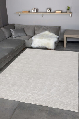 Elmina Beyaz Halı Modern Dokuma Halı Yumuşak Oturma Odası Salon Çocuk Odası Mutfak Halısı F0322 