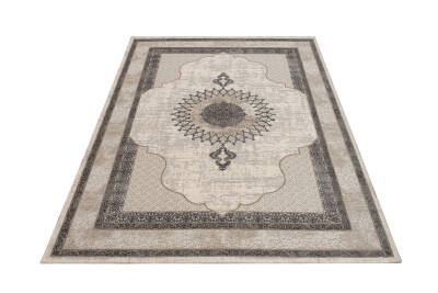 Lynosse Fildişi Gri Halı Modern Dokuma Halı Yumuşak Oturma Odası Salon Çocuk Odası Mutfak Halısı P1314 - 3