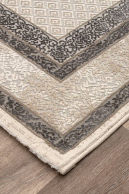 Lynosse Fildişi Gri Halı Modern Dokuma Halı Yumuşak Oturma Odası Salon Çocuk Odası Mutfak Halısı P1314 - 4