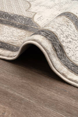 Lynosse Fildişi Gri Halı Modern Dokuma Halı Yumuşak Oturma Odası Salon Çocuk Odası Mutfak Halısı P1314 - 8