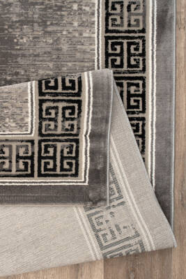 Lynosse Gri Halı Modern Dokuma Halı Yumuşak Oturma Odası Salon Çocuk Odası Mutfak Halısı P0397 - 5