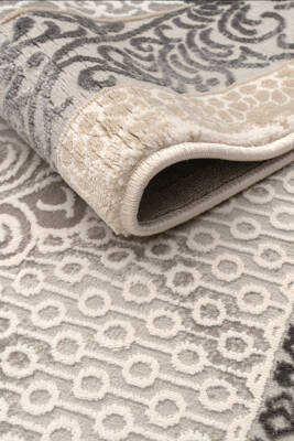 Lynosse Gri Halı Modern Dokuma Halı Yumuşak Oturma Odası Salon Çocuk Odası Mutfak Halısı P1207 - 7