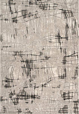 Lynosse Gri Siyah Halı Modern Dokuma Halı Yumuşak Oturma Odası Salon Çocuk Odası Mutfak Halısı P0403 - 2