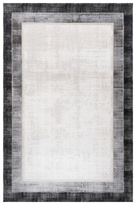 Lynosse Siyah Fildişi Halı Yumuşak Oturma Odası Salon Çocuk Odası Mutfak Halısı P1202 - Efor Halı