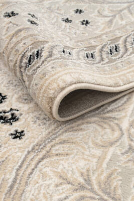 Lynosse Siyah Gri Halı Modern Dokuma Halı Yumuşak Oturma Odası Salon Çocuk Odası Mutfak Halısı P1443 - 3