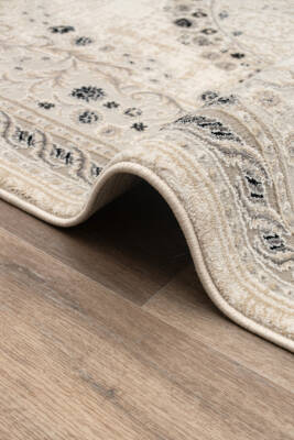 Lynosse Siyah Gri Halı Modern Dokuma Halı Yumuşak Oturma Odası Salon Çocuk Odası Mutfak Halısı P1443 - 4