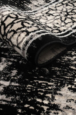 Lynosse Siyah Halı Modern Dokuma Halı Yumuşak Oturma Odası Salon Çocuk Odası Mutfak Halısı P0396 - 3