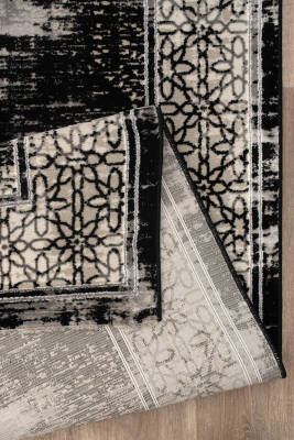 Lynosse Siyah Halı Modern Dokuma Halı Yumuşak Oturma Odası Salon Çocuk Odası Mutfak Halısı P0396 - 5