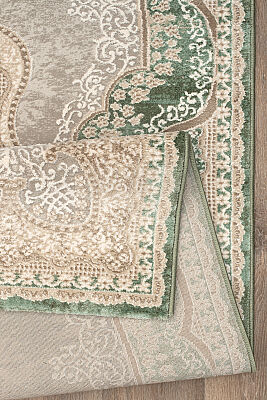 Lynosse Yeşil Halı Modern Dokuma Halı Yumuşak Oturma Odası Salon Çocuk Odası Mutfak Halısı P0246 - 6