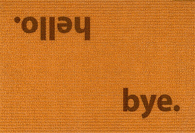 Mino Natürel Hello Bye Paspas Dış Kapı Paspası Kıl Kapı Önü Paspası 2701 - 2