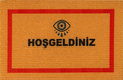 Mino Natürel Hoşgeldiniz Paspas Dış Kapı Paspası Kıl Kapı Önü Paspası 2703 - 2