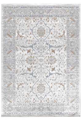 Paradise Beyaz Gri Halı Modern Dokuma Halı Yumuşak Oturma Odası Salon Çocuk Odası Mutfak Halısı M0144 - 2