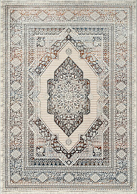 Paradise Gri Beyaz Halı Modern Dokuma Halı Yumuşak Oturma Odası Salon Mutfak Halısı M0177 - 2