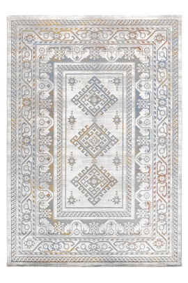 Paradise Gri Mavi Halı Modern Dokuma Halı Yumuşak Oturma Odası Salon Çocuk Odası Mutfak Halısı M082B - Efor Halı