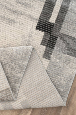 River Beyaz Gri Halı Modern Dokuma Halı Yumuşak Oturma Odası Salon Çocuk Odası Mutfak Halısı F0464 - 7