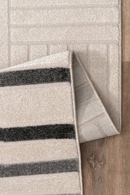 Roma Gri Halı Modern Dokuma Halı Yumuşak Oturma Odası Salon Çocuk Odası Mutfak Halısı F0424 - 4