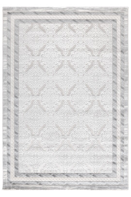 Troya Gri Halı Modern Dokuma Halı Yumuşak Oturma Odası Salon Çocuk Odası Mutfak Halısı J0077 - Efor Halı