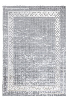 Troya Gri Halı Yumuşak Oturma Odası Salon Çocuk Odası Mutfak Halısı J0064 - Efor Halı